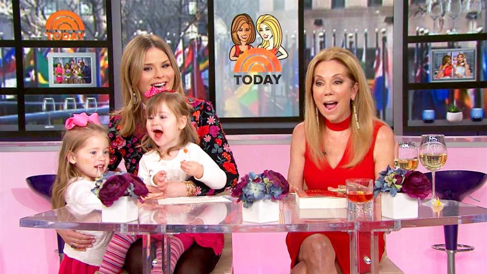 Jenna Bush Hager and her daughters Mila and Poppy on ‘Today’ show with Kathie Lee Gifford