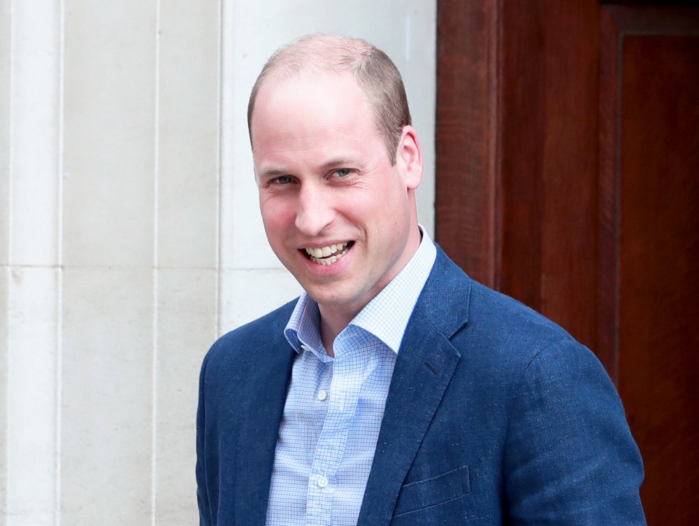 Prince William leaves the Lindo Wing at St Mary's Hospital in central London, on April 23, 2018.