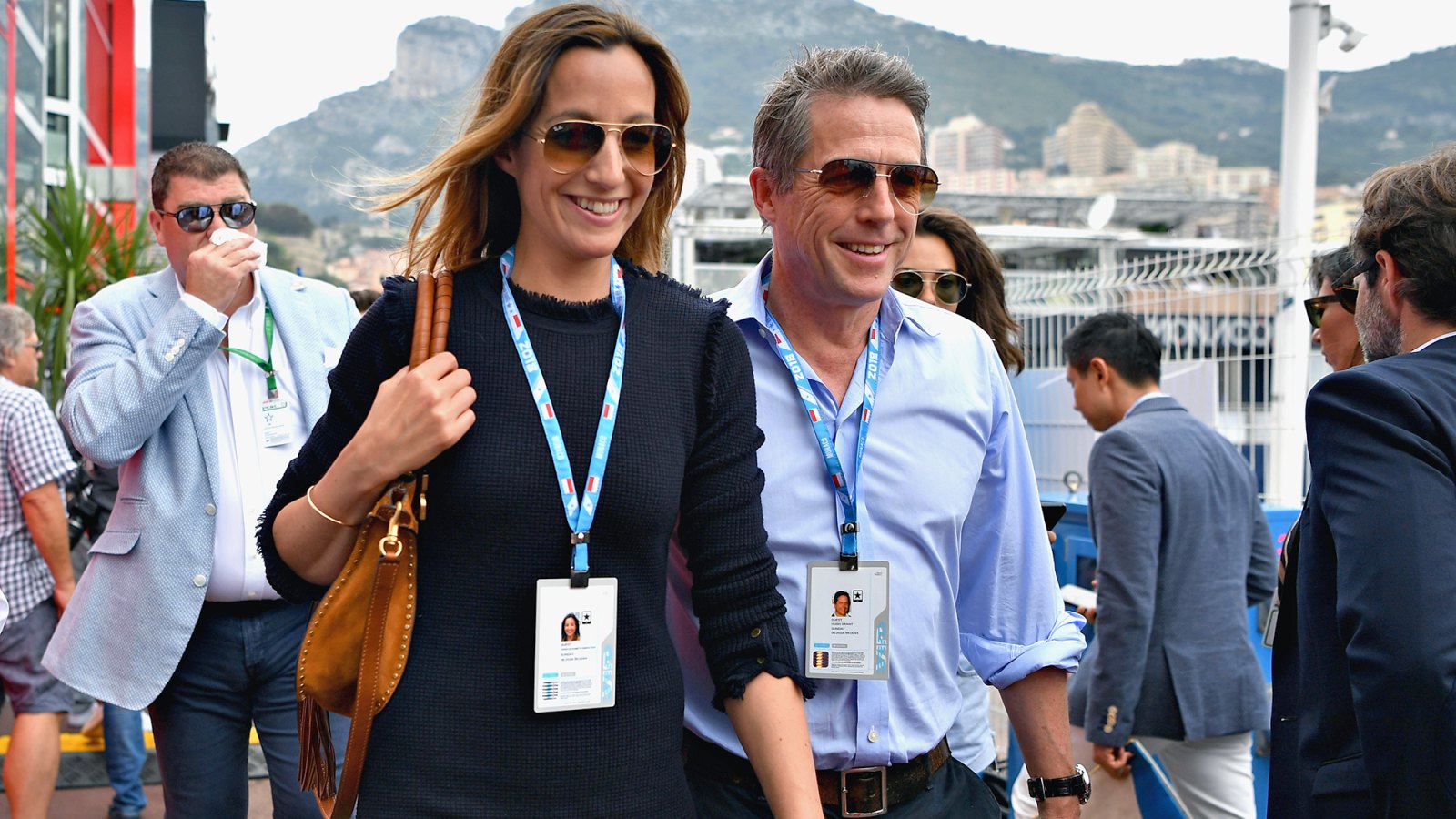 Hugh Grant, Anna Eberstein, Wedding, Married, Monaco Formula One Grand Prix