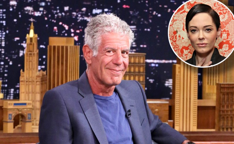 Anthony Bourdain and Rose McGowan