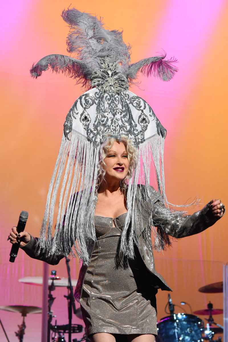 Cyndi Lauper performs onstage during Cyndi Lauper's 8th Annual 'Home For The Holidays' Benefit Concert.