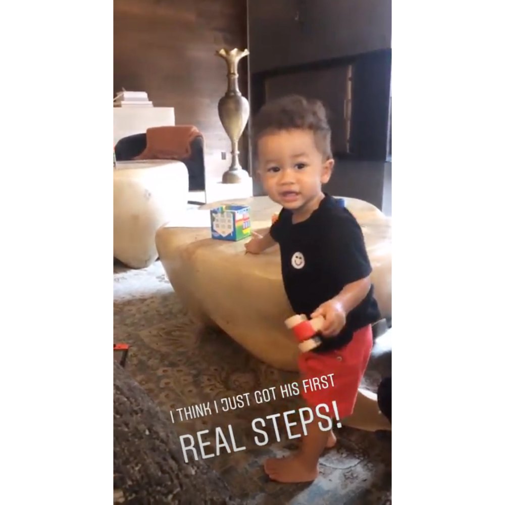 Chrissy-Teigen-and-John-Legend’s-14-Month-Old-Son-Miles-takes-first-steps