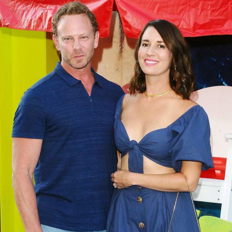Ian Ziering and Estranged Wife Erin Ludwig Reunite at Tori Spelling's Daughter's Birthday Party-main