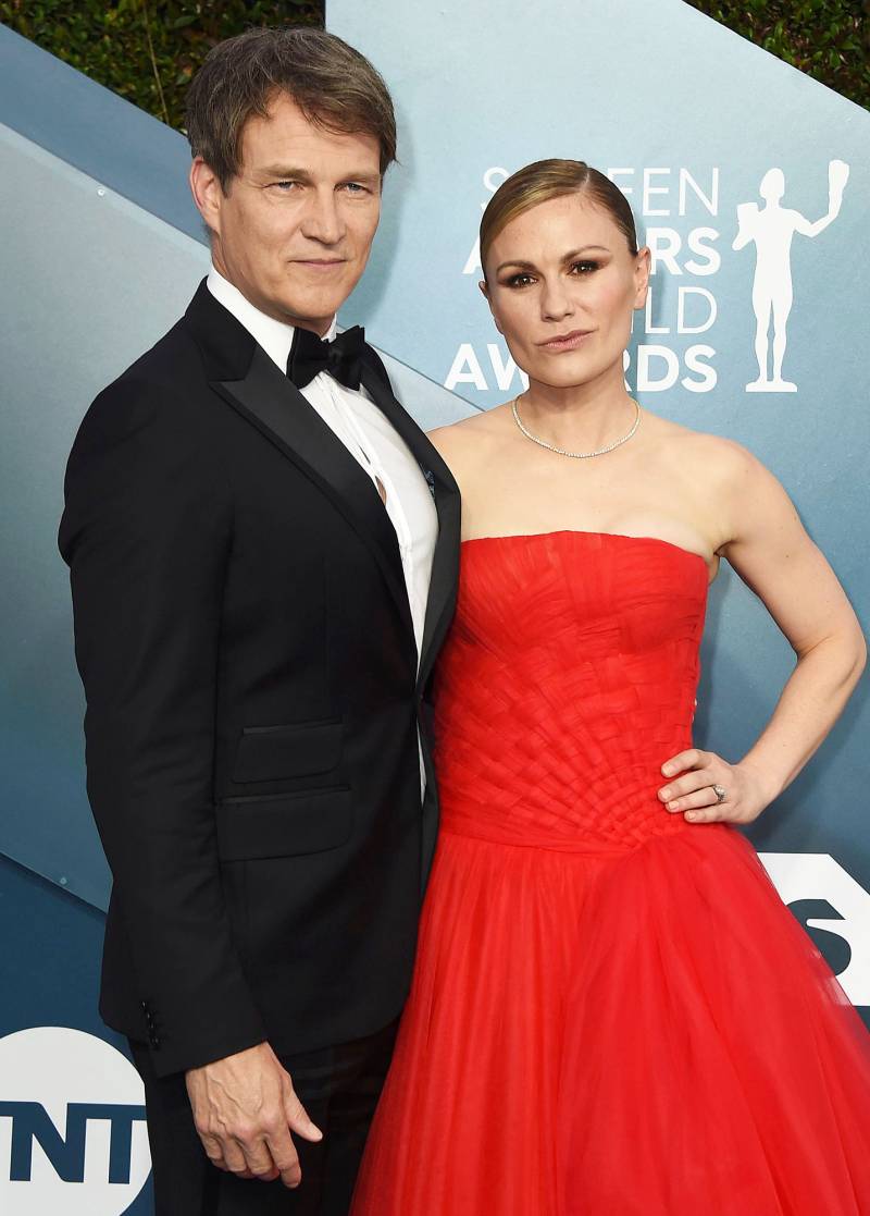 Stephen Moyer and Anna Paquin Hottest Couples and PDA at SAG Awards 2020