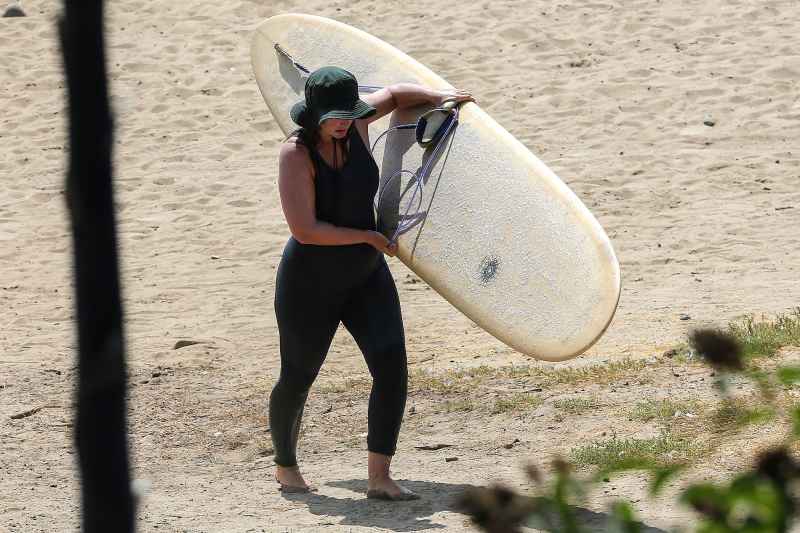 Leighton Meester Surfs With Husband Adam Brody After Giving Birth to 2nd Child