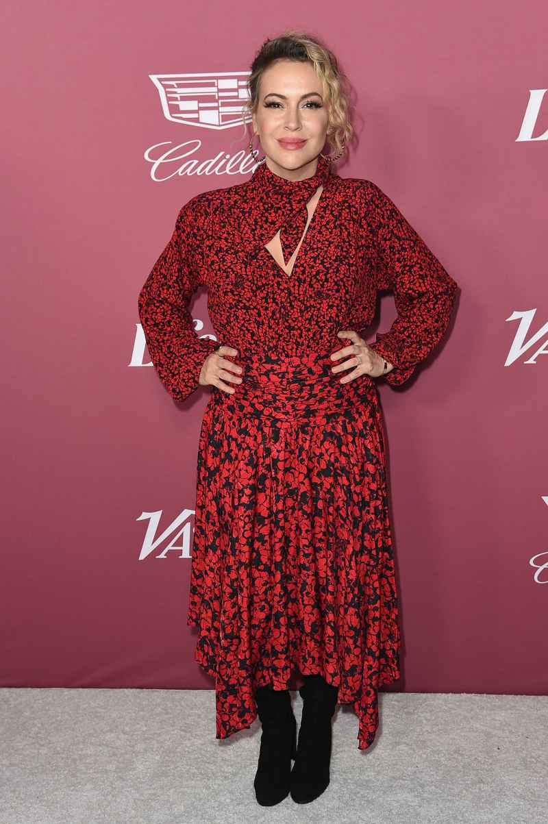 Alyssa Milano Variety Power of Women Red Carpet