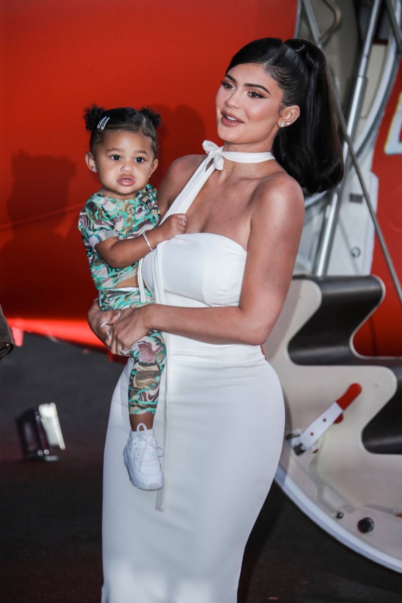 Kylie Jenner and Stormi Match in Mugler