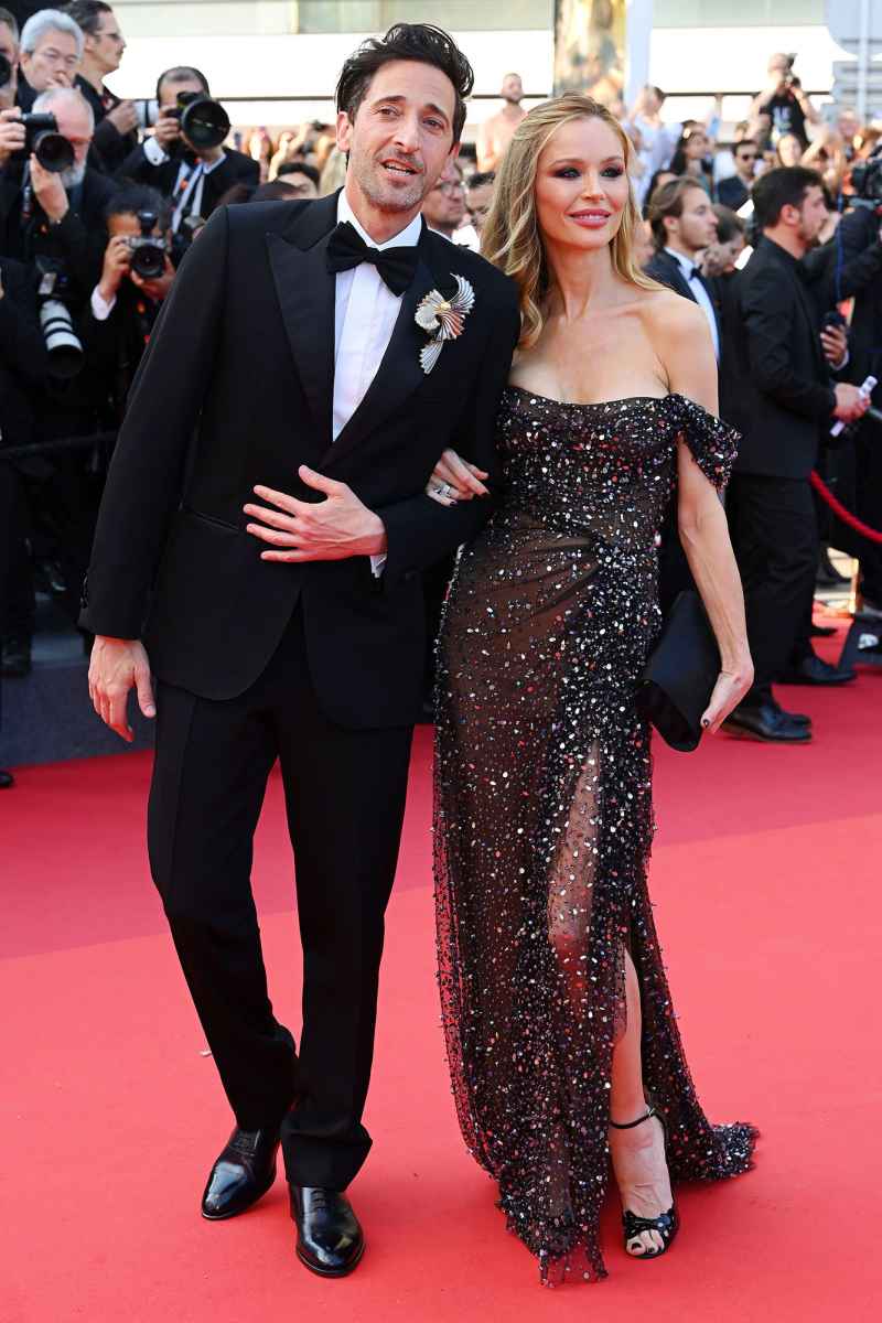 Adrien Brody and Georgina Chapman 2023 Cannes Red Carpet