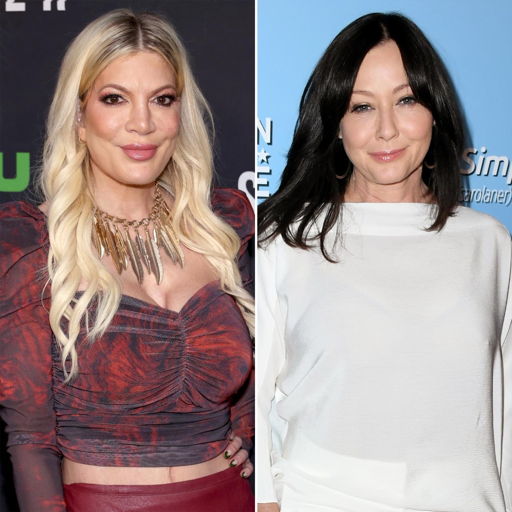 Tori Spelling Left a ‘Big Ass Blood Stain’ from Losing Virginity on a Dress Shannen Doherty Borrowed