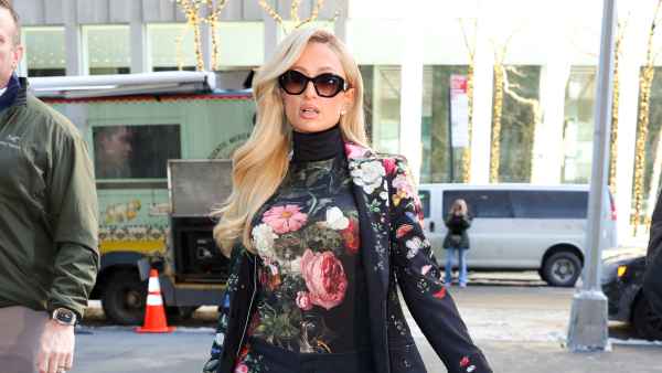 Paris Hilton is seen on January 28, 2026 in New York City.