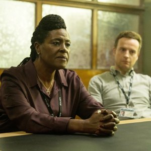 Sharon D. Clarke (second from left), Andrew Gower in Inspector Ellis season 2