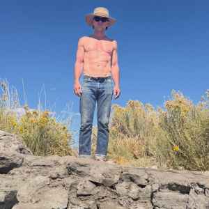 Walton Goggins Shows Off Abs While Going Shirtless