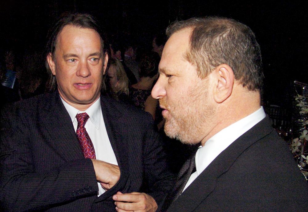 Tom Hanks and Harvey Weinstein