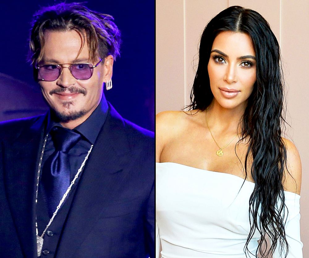 Johnny Depp and Kim Kardashian