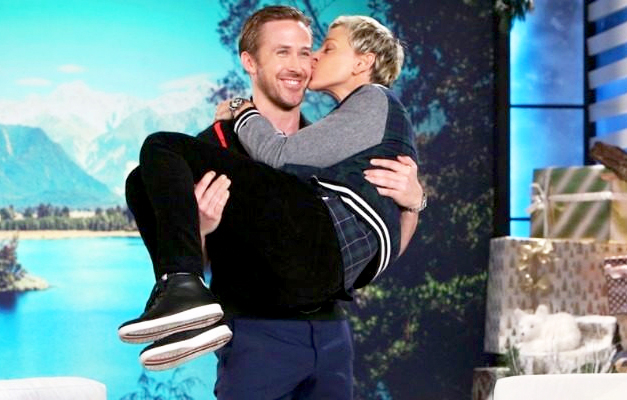 Ryan Gosling and Ellen DeGeneres