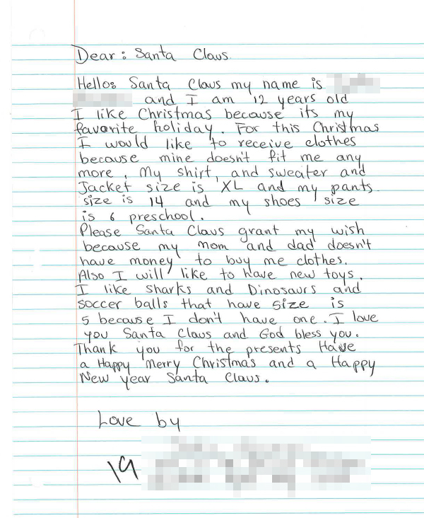 letter to Santa