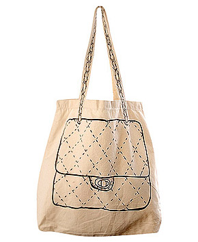 chanel inspired tote bag