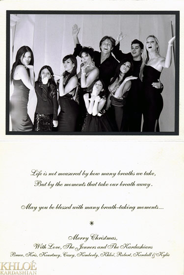 Kardashians Christmas Cards Over The Years Us Weekly