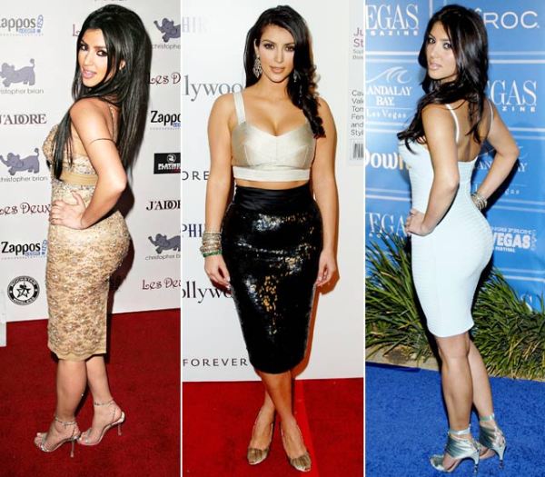 Kim Kardashians Body Evolution Us Weekly