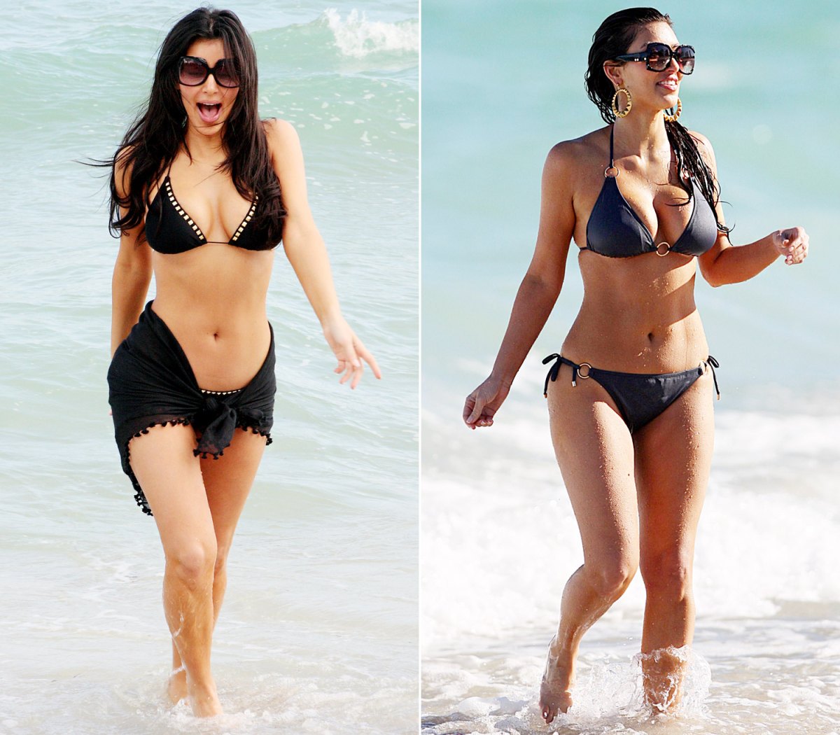 Kim Kardashians Body Evolution Through The Years 1975