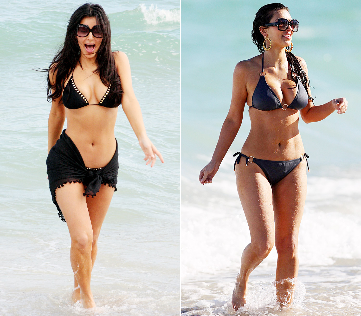 Kim Kardashians Body Evolution Us Weekly