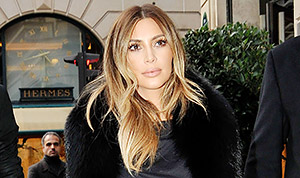 Kim Kardashian All-Leather Look – Paris 03/03/2020