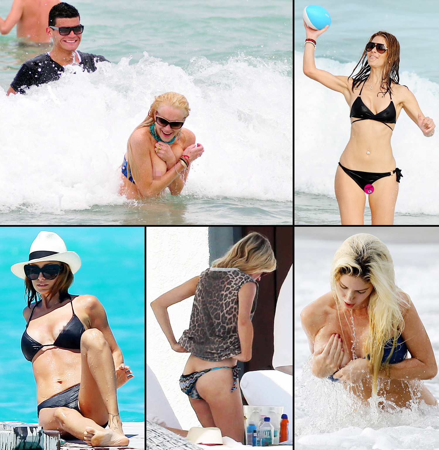Celebrity Bikini Malfunctions From Nip Slips to Crotch Shots image