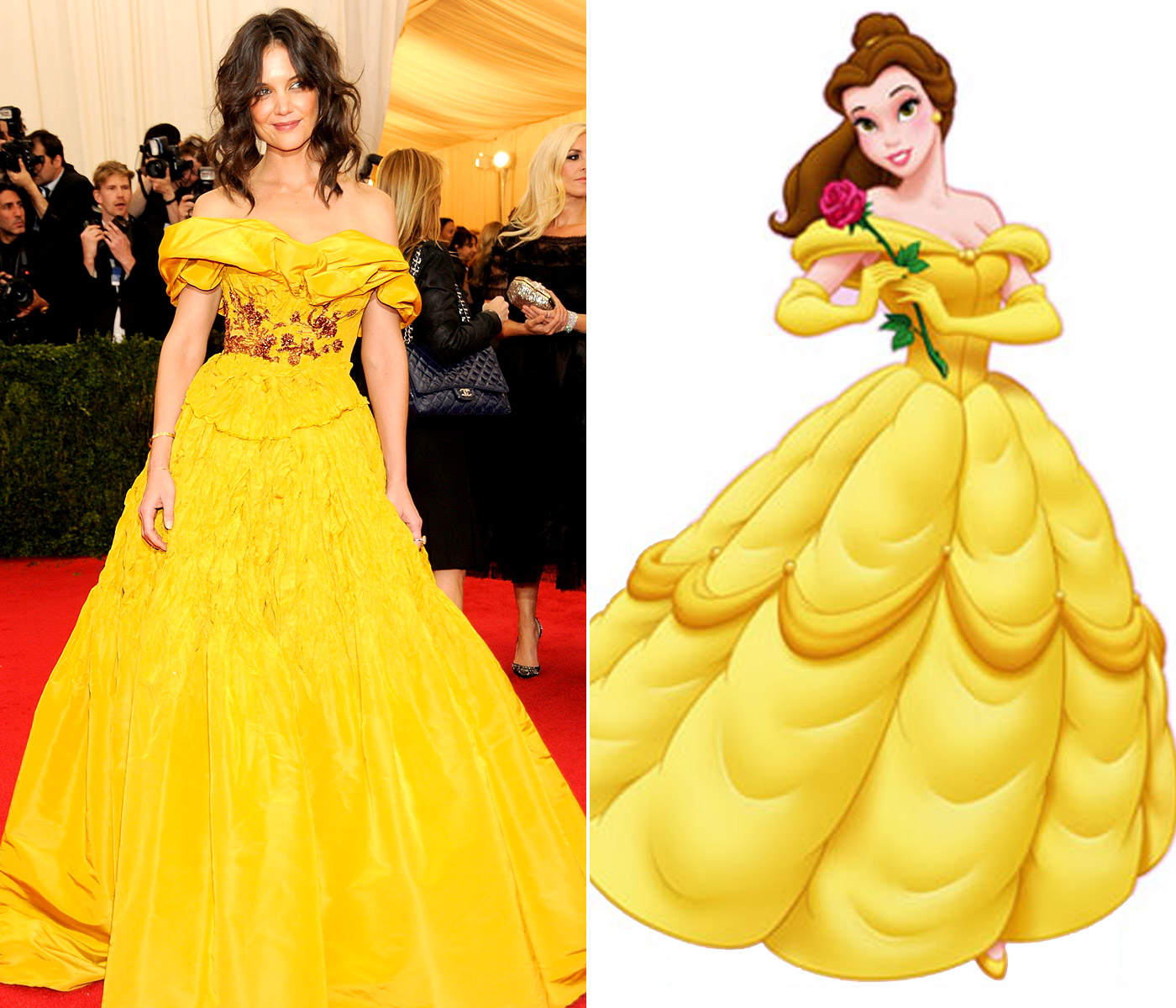 Met gala yellow store dress