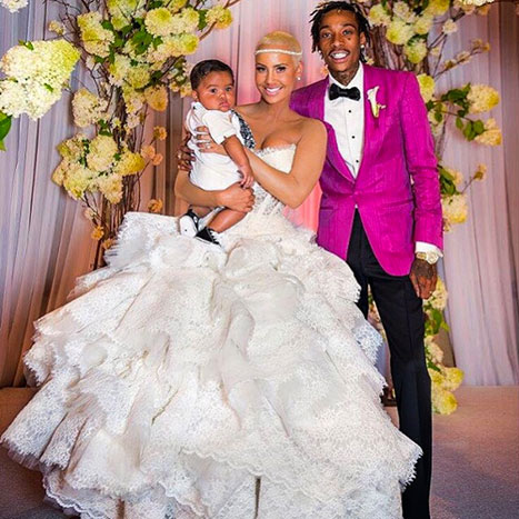 Amber Rose Reveals Wedding Day Dress Photos on First Anniversary