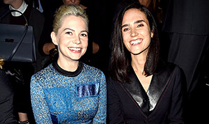 Jennifer Connelly and Sofia Coppola arriving for Louis Vuitton