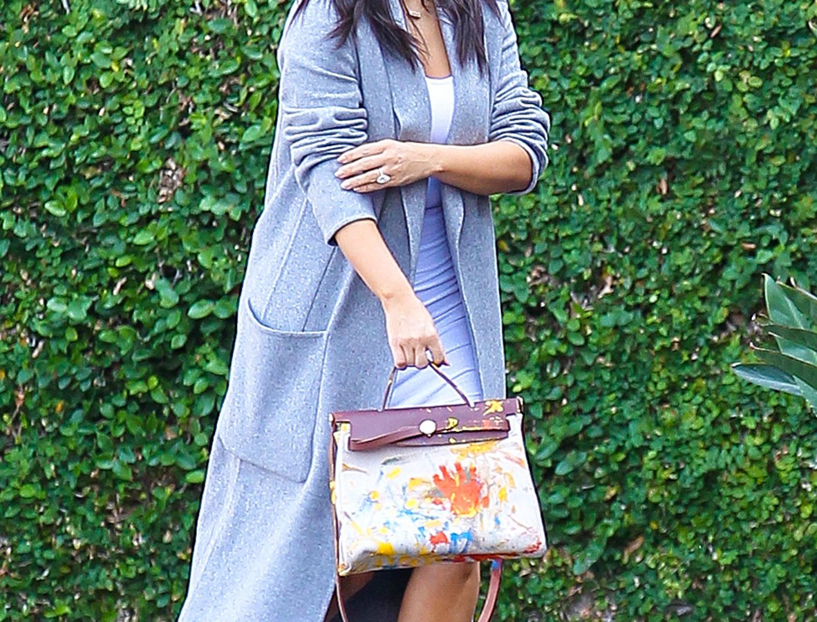 Kim Kardashian Shows Off George Condo-Painted Bag From Kanye West