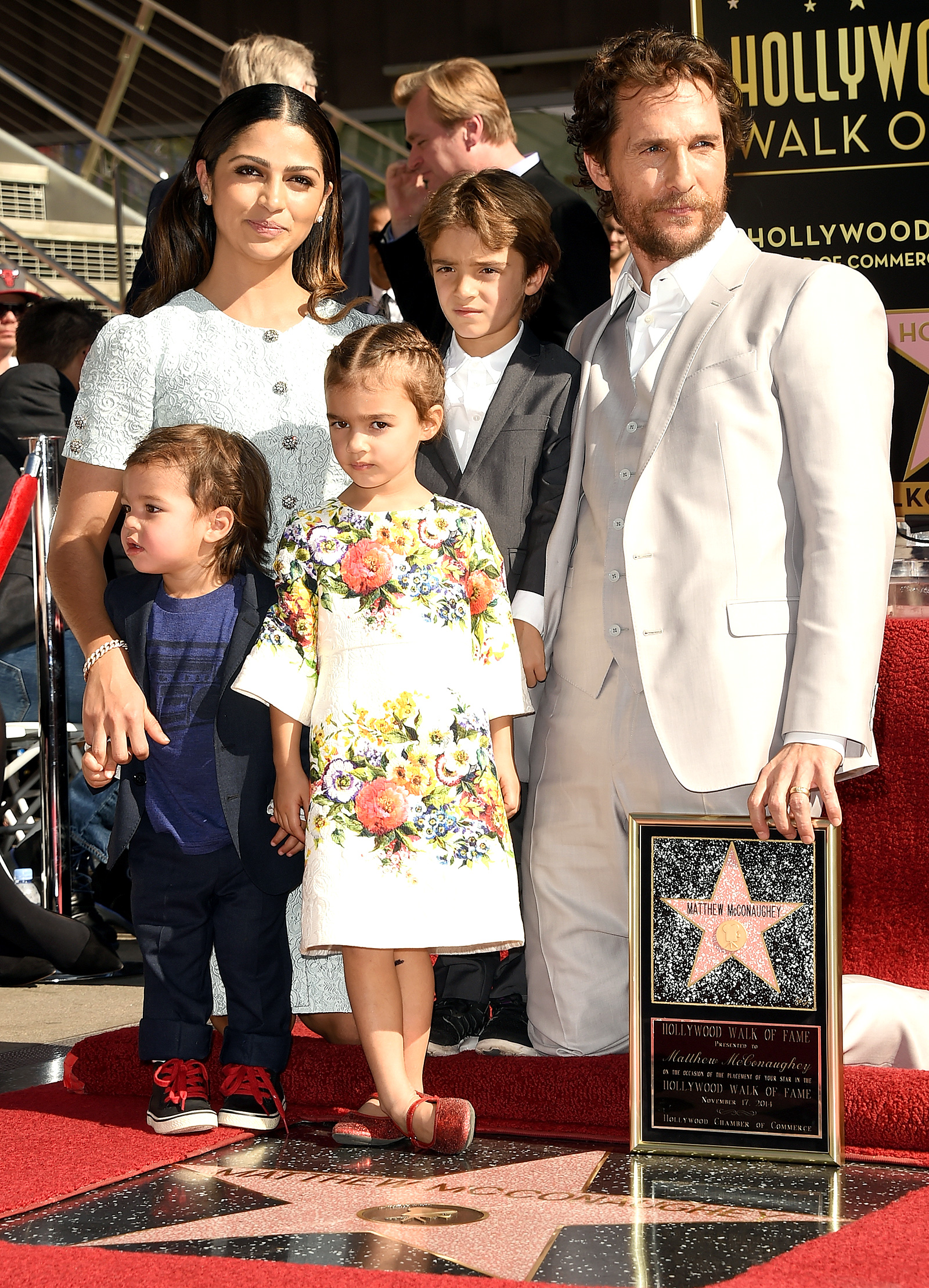 Matthew McConaughey Sports a Scruffy Beard, Poses with Camila Alves