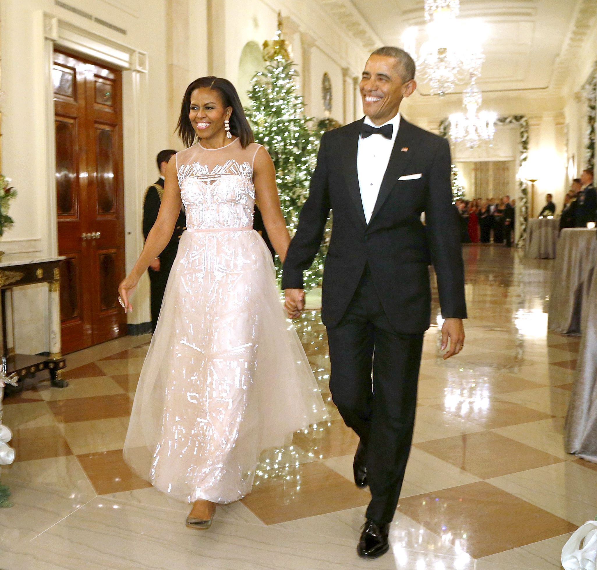 First Lady Michelle Obama Wears Custom Gucci for the Kennedy Center Honors  Ceremony