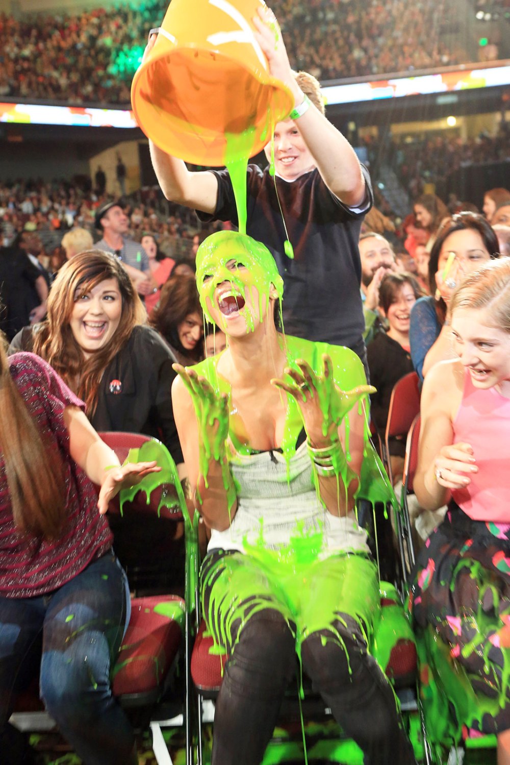 Stars Getting Slimed Nickelodeon Kids' Choice Awards
