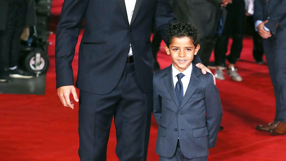 Cristiano Ronaldo Brings Look-Alike Son to Red Carpet Premiere