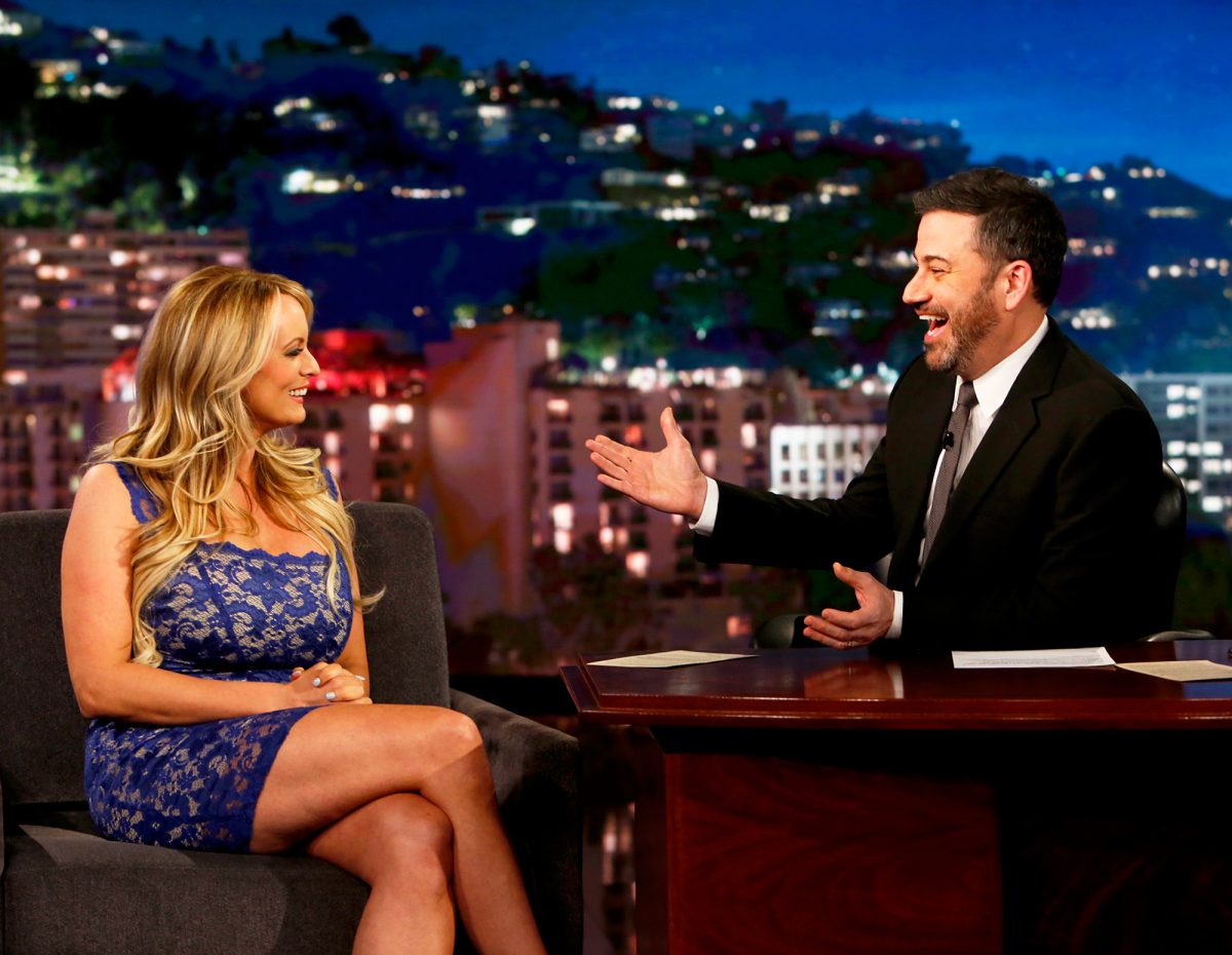 Stormy Daniels Gets Grilled By Jimmy Kimmel On Alleged Trump Affair Us Weekly 5643