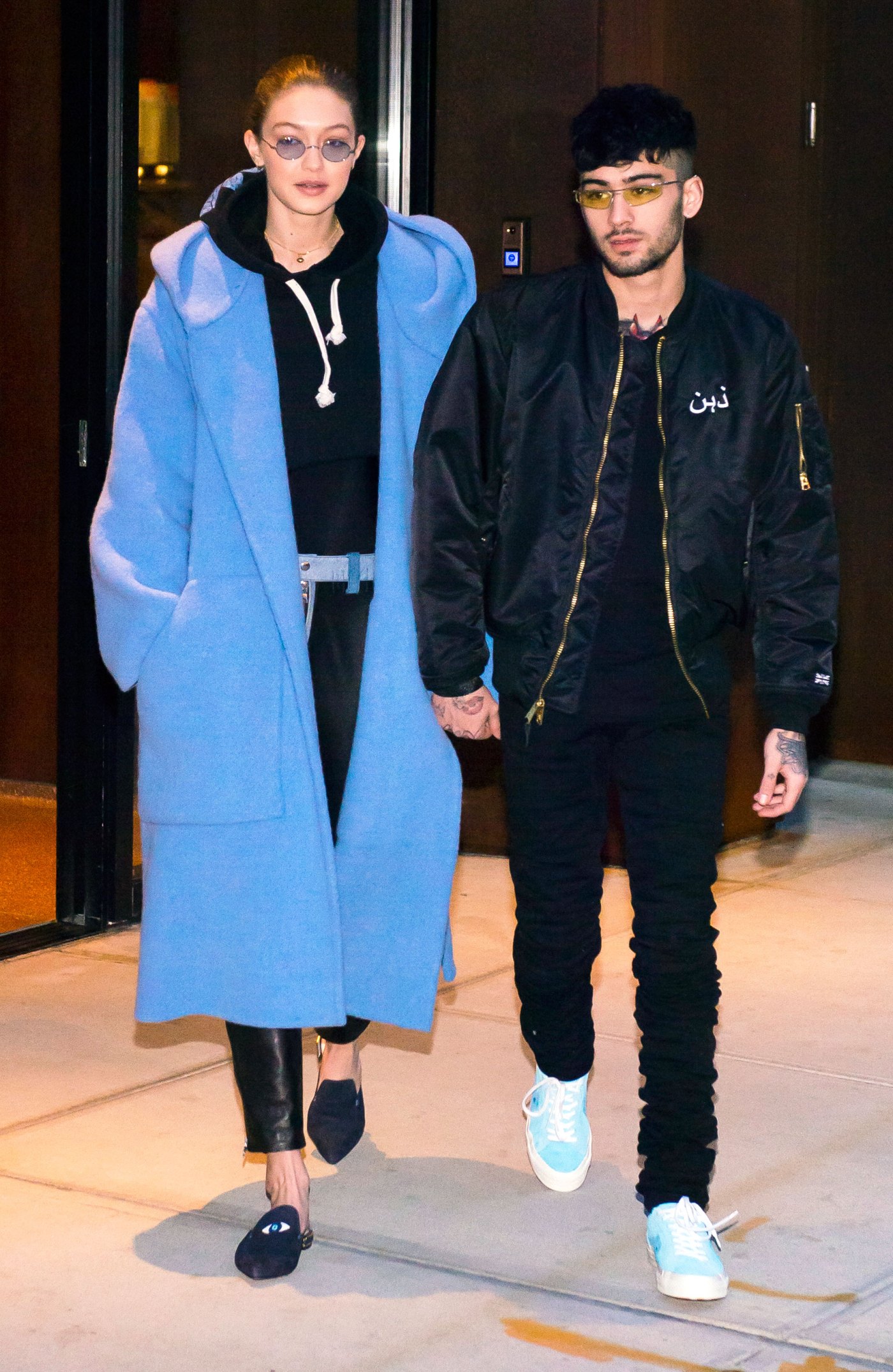 Gigi Hadid and Zayn Malik Date Fashion: Hoodies, Coats | Us Weekly