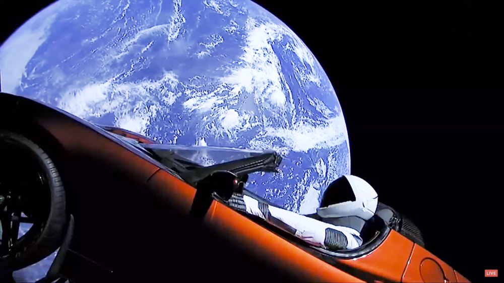 Elon Musk Tesla space