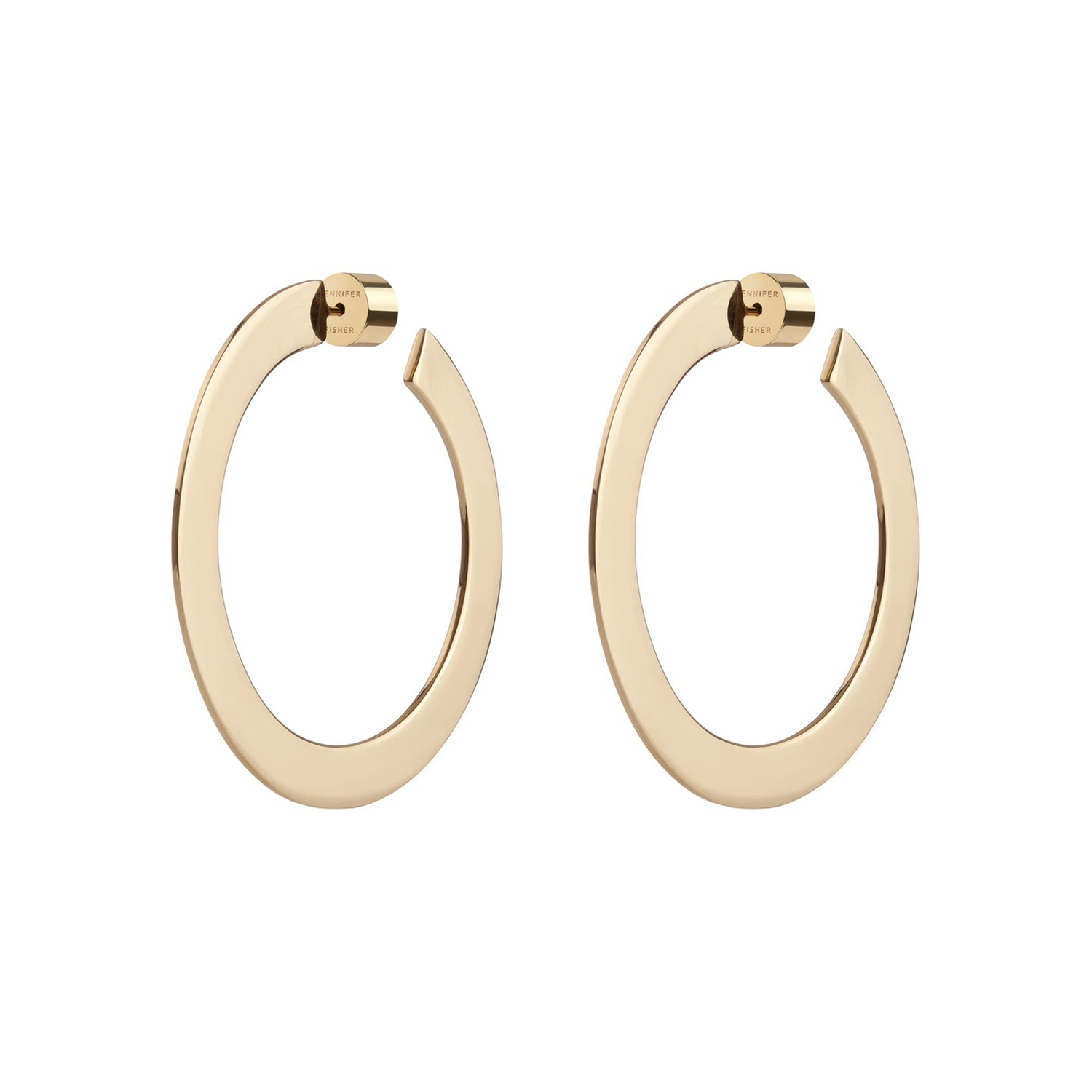 January Jones Wears Jennifer Fisher Hoop Earrings: Shop the Look | Us ...