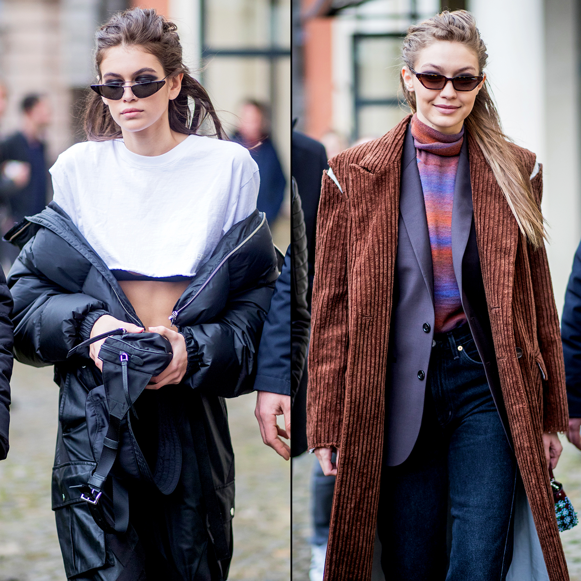 Kaia Gerber And Gigi Hadids Hair At Max Mara Fall 2018 Show