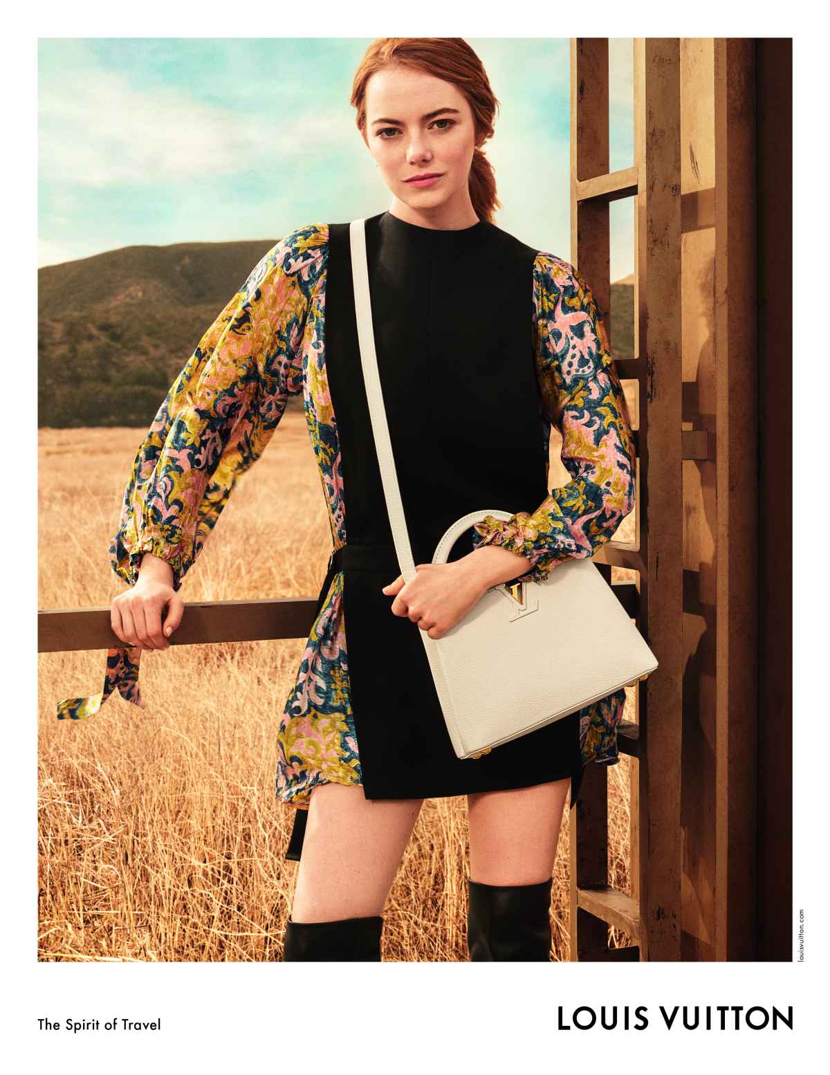 2020 LOUIS VUITTON Handbags : EMMA STONE Magazine PRINT AD ( 4-pg