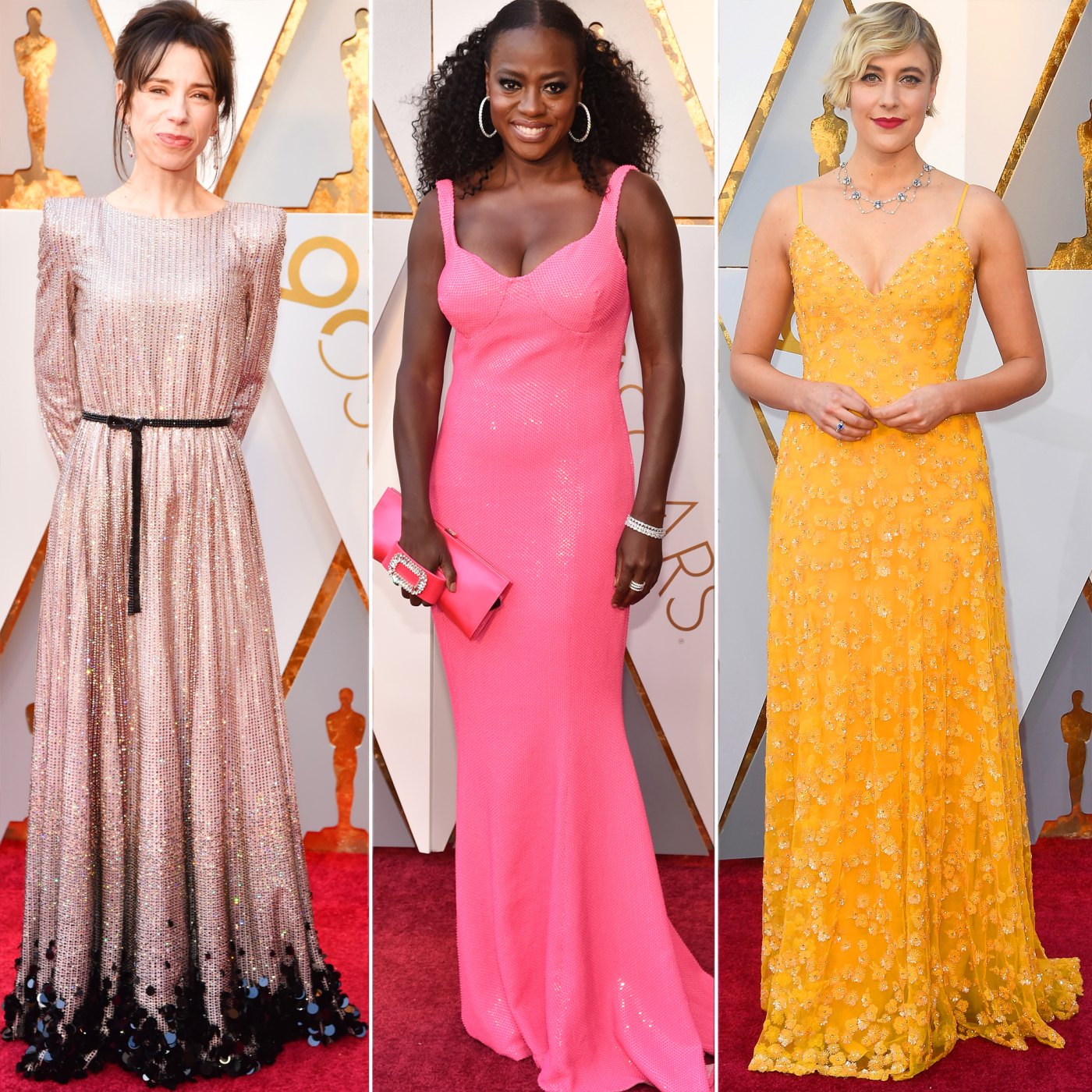 Oscars 2018 Dress Trends: White, Metallic, Sequins