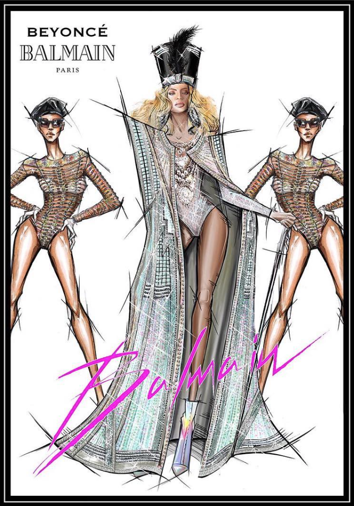 Balmain Reveals Sketches for Beyonce's Coachella Weekend 2 Costumes!: Photo  4068780, 2018 Coachella Music Festival, Beychella, Beyonce Knowles,  Coachella, Fashion, Olivier Rousteing Photos