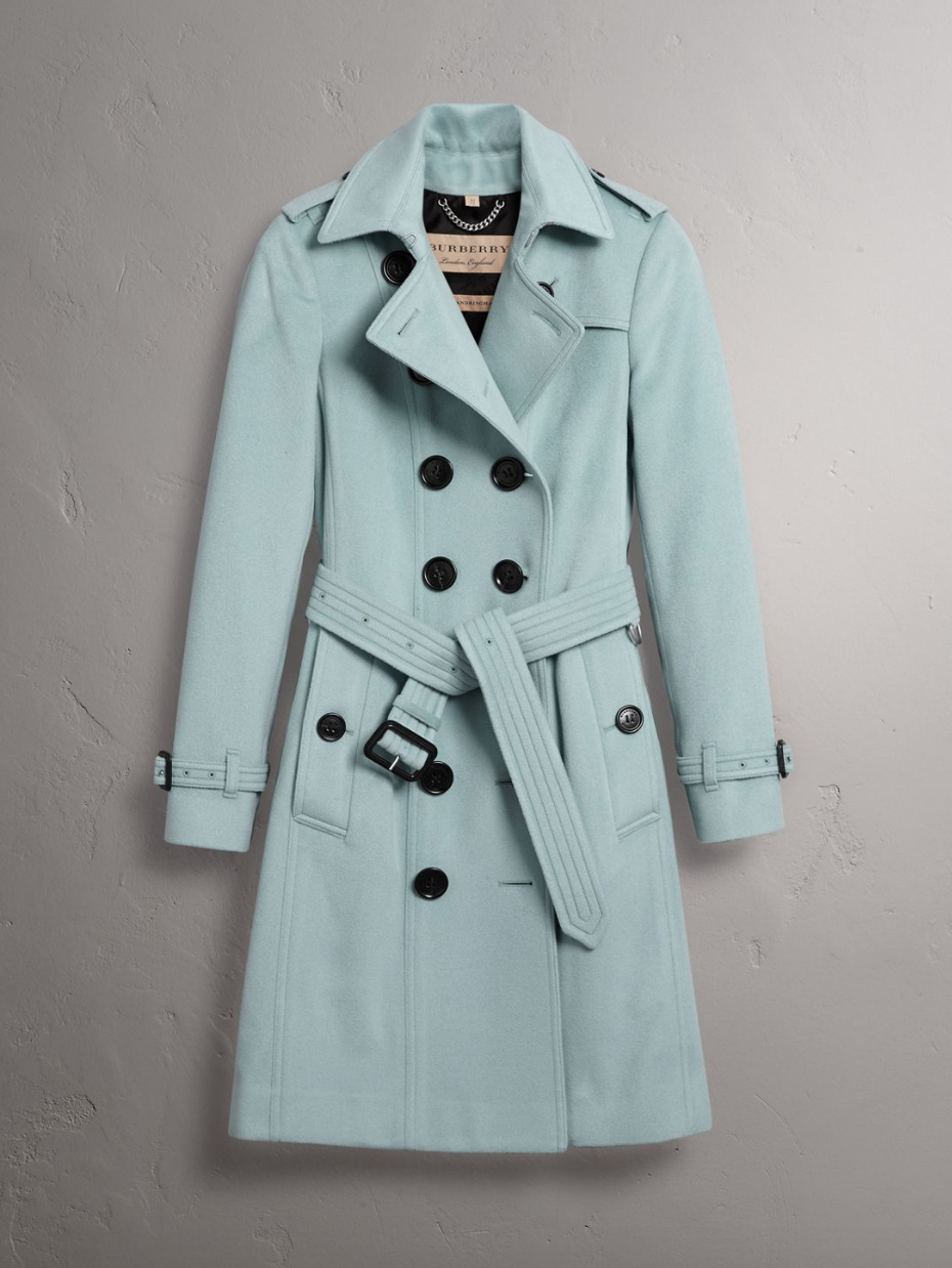 burberry trench coat blue