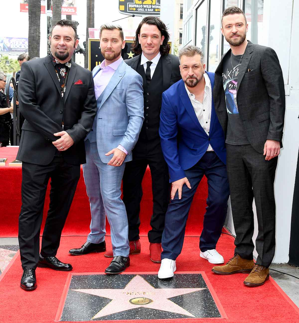 Nsync Reunites For Hollywood Walk Of Fame Star Ceremony Us Weekly