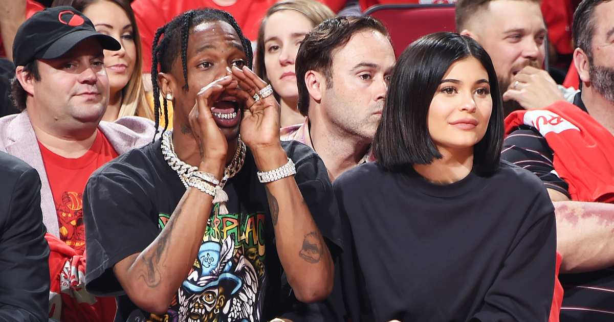 Kylie Jenner and Travis Scott Sit Courtside One Year After Their First  Public Outing: Pics!