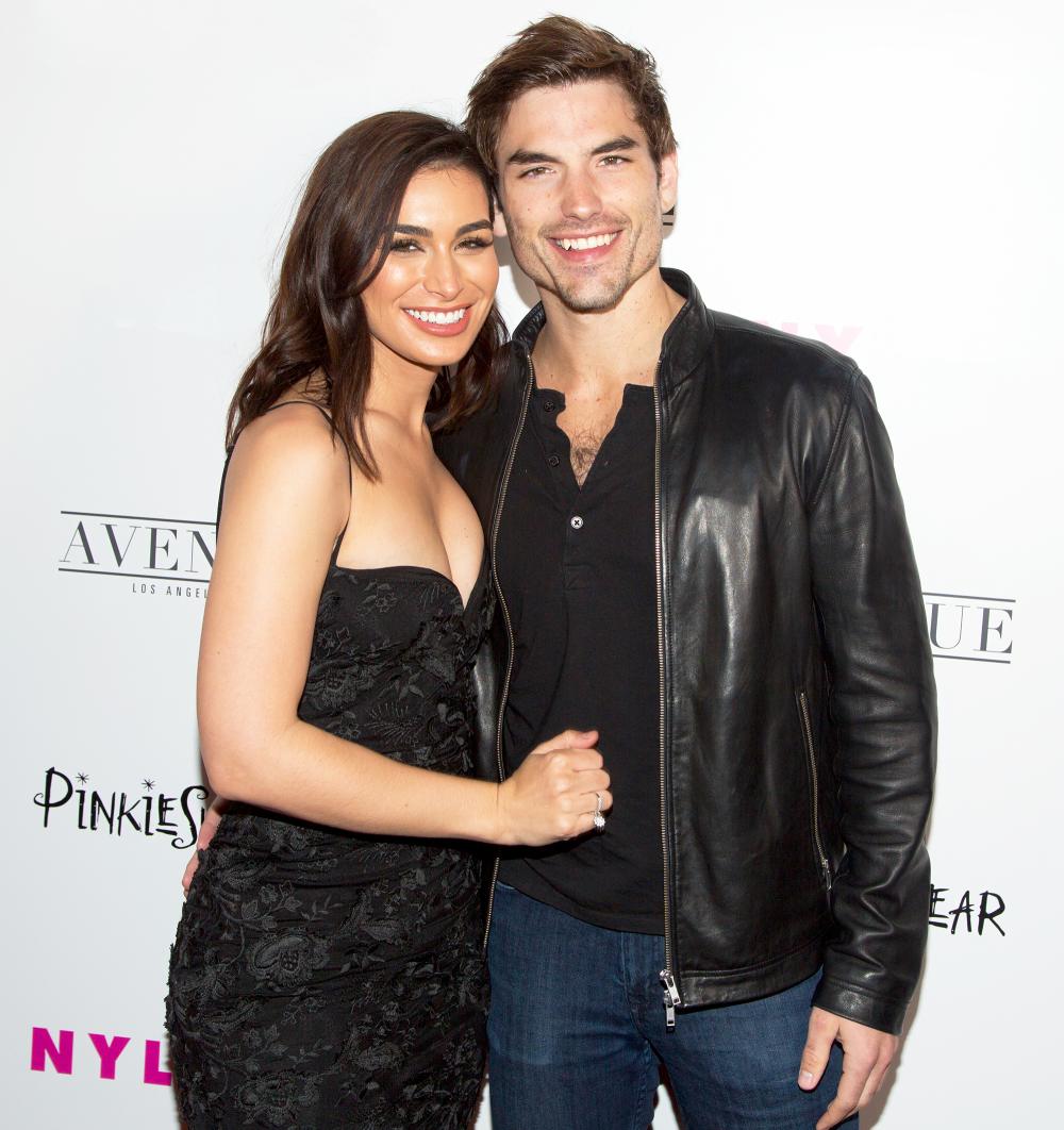 Ashley Iaconetti and Jared Haibon arrive for NYLON Hosts Annual Young Hollywood Party at Avenue on May 22, 2018 in Los Angeles, California.