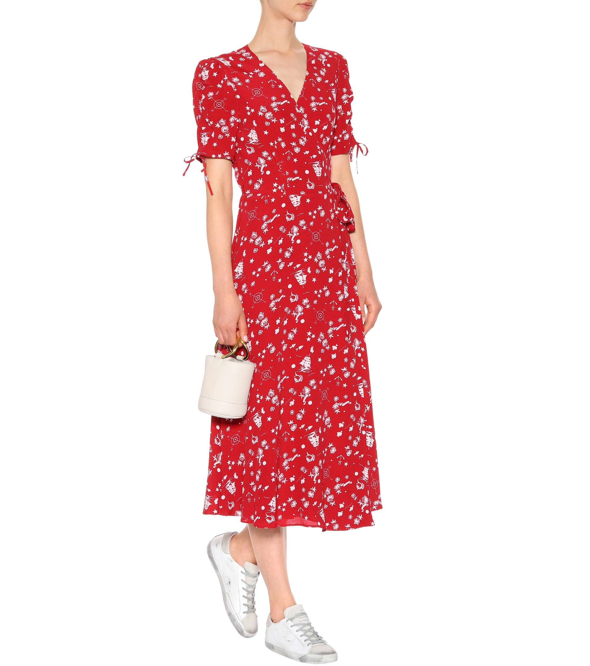 Ralph lauren red cheap wrap dress