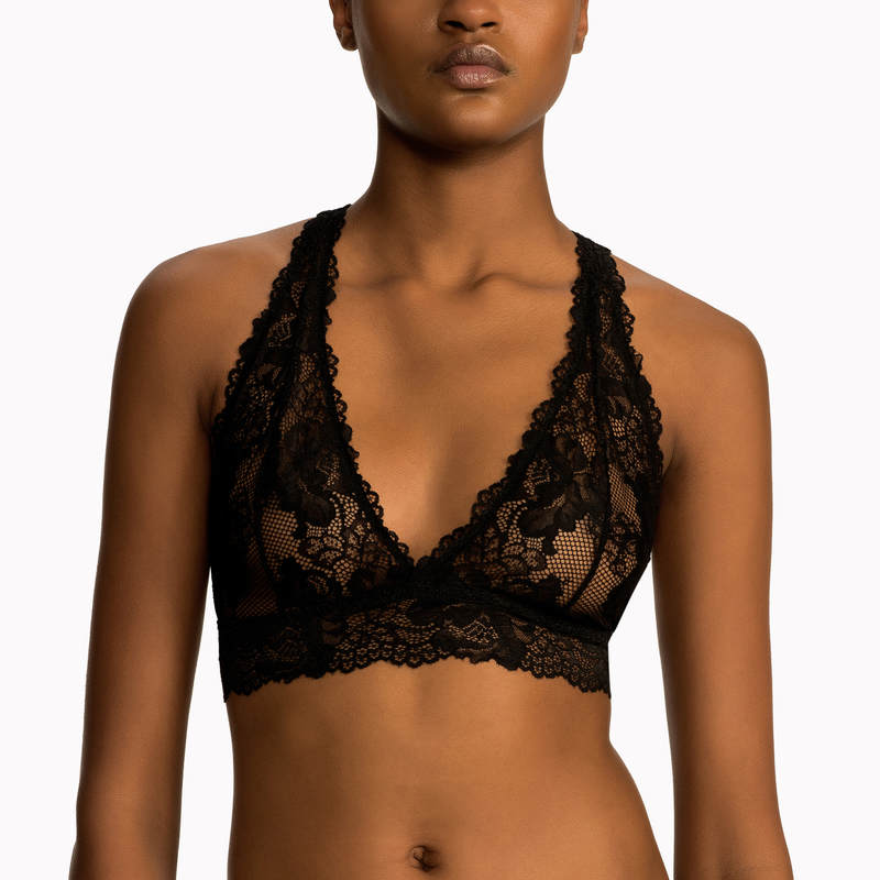 Savage X Fenty, Women's, Cold-Hearted Snake Asymmetrical Lace Bralette 