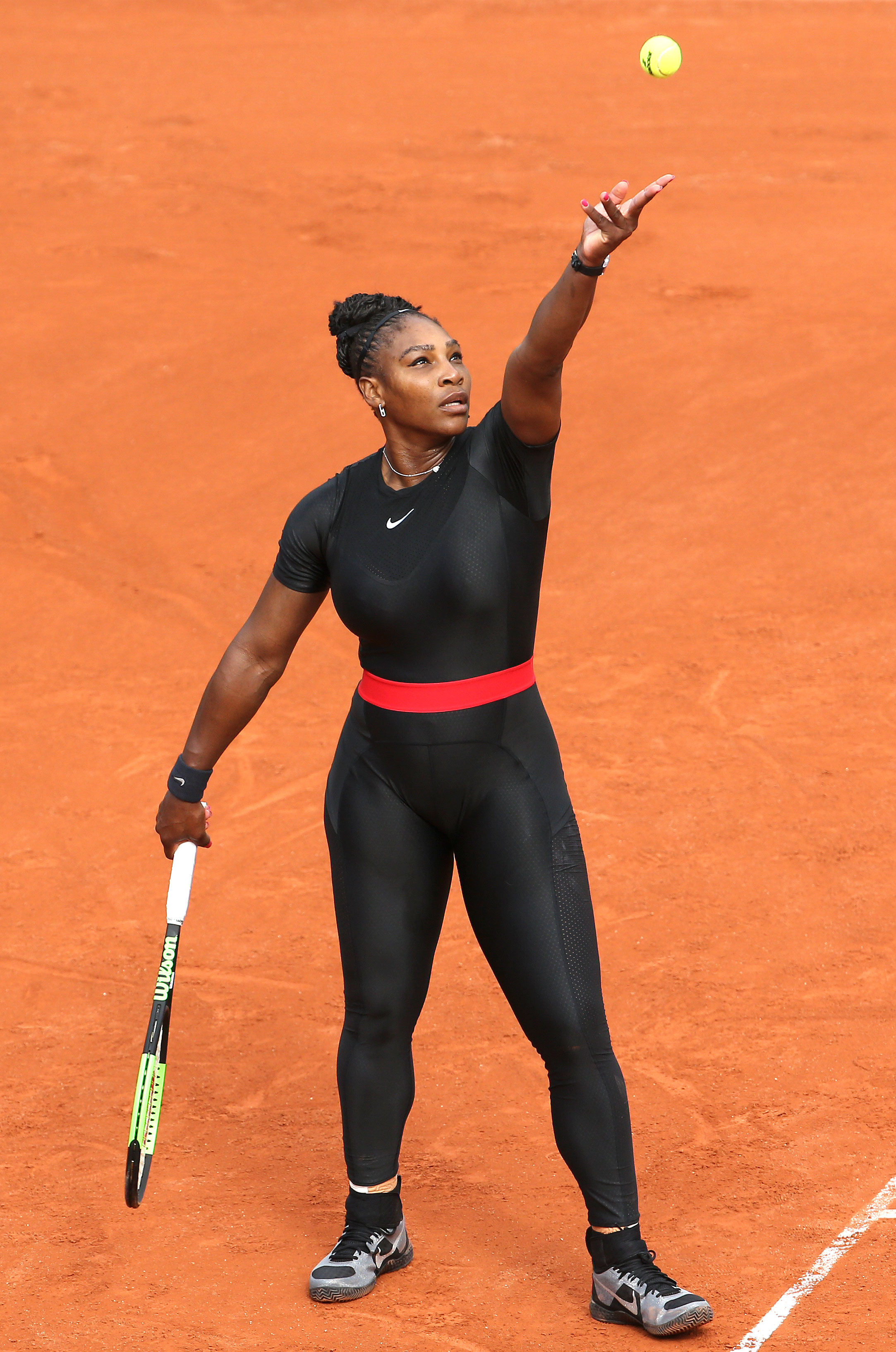 Serena Williams Wears Inspiring Catsuit at 2018 French Open: Pics